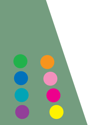 Close up of the Three Triangular Christmas Trees with Colorful Circular Lights Greeting Card